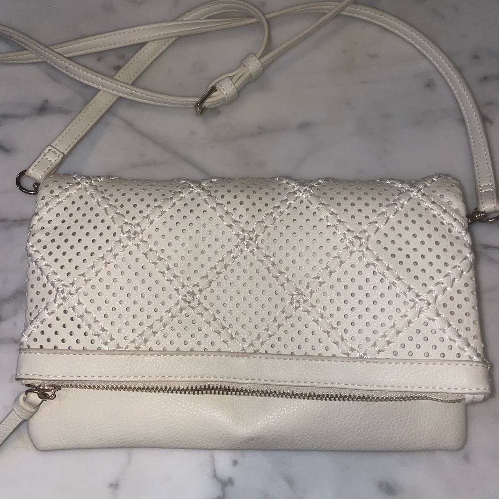 Elegant White Quilted Women's Bag